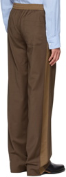 System Brown Wool Trousers