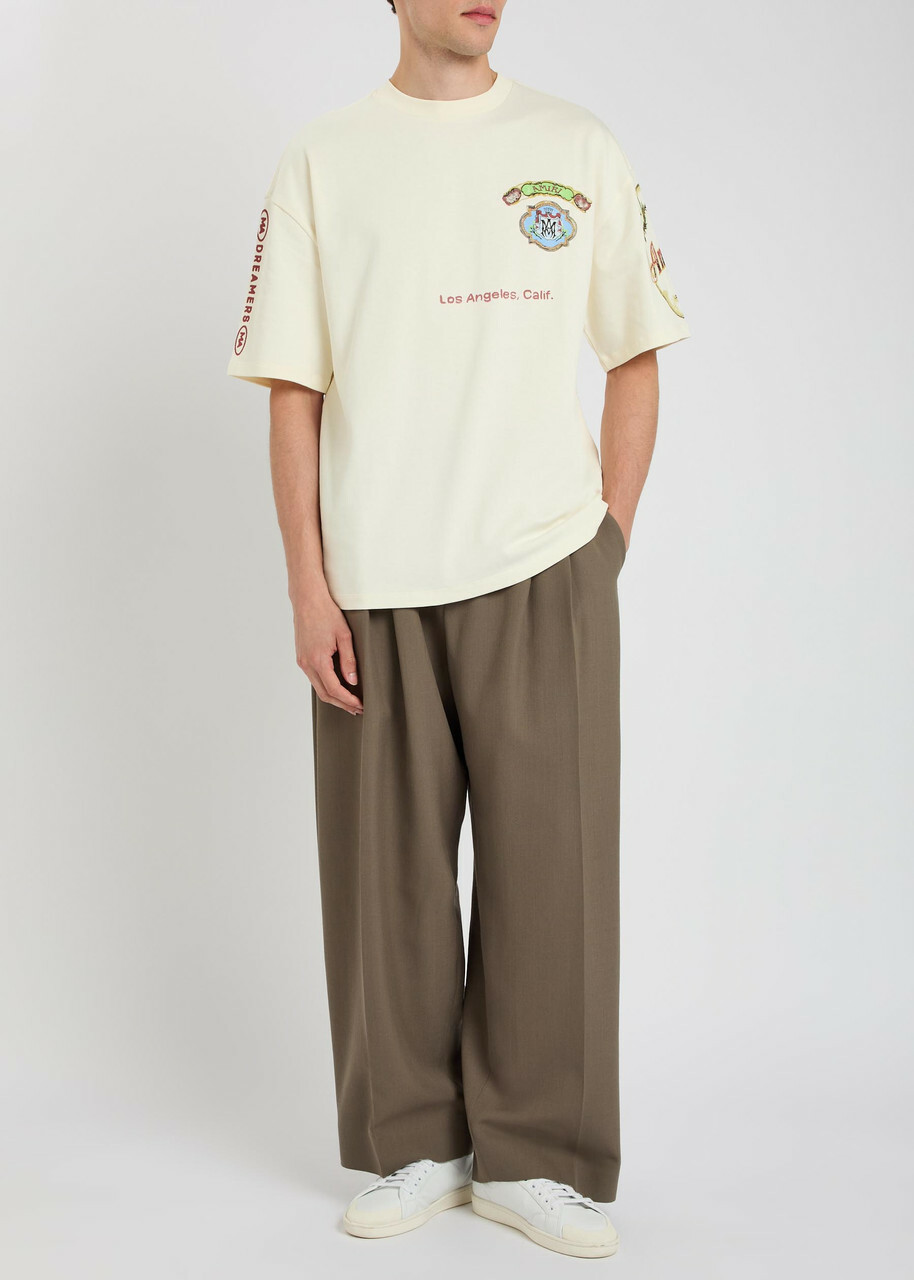 Amiri Vista Hj Skate Printed Cotton T-shirt Ivory