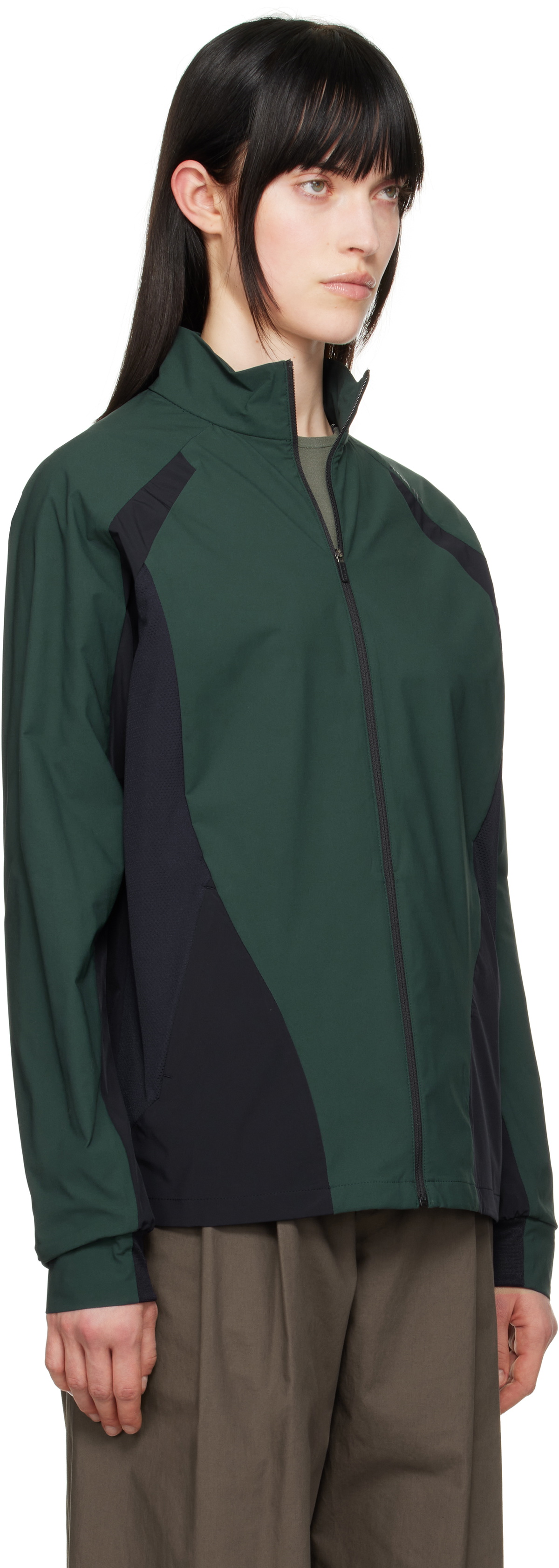 HYEIN SEO Green Zip-Up Track Jacket Hyein Seo