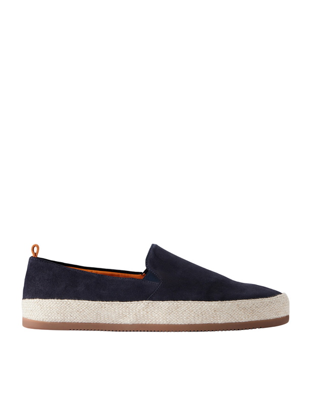 Photo: Mulo - Weekender Suede Espadrilles - Blue