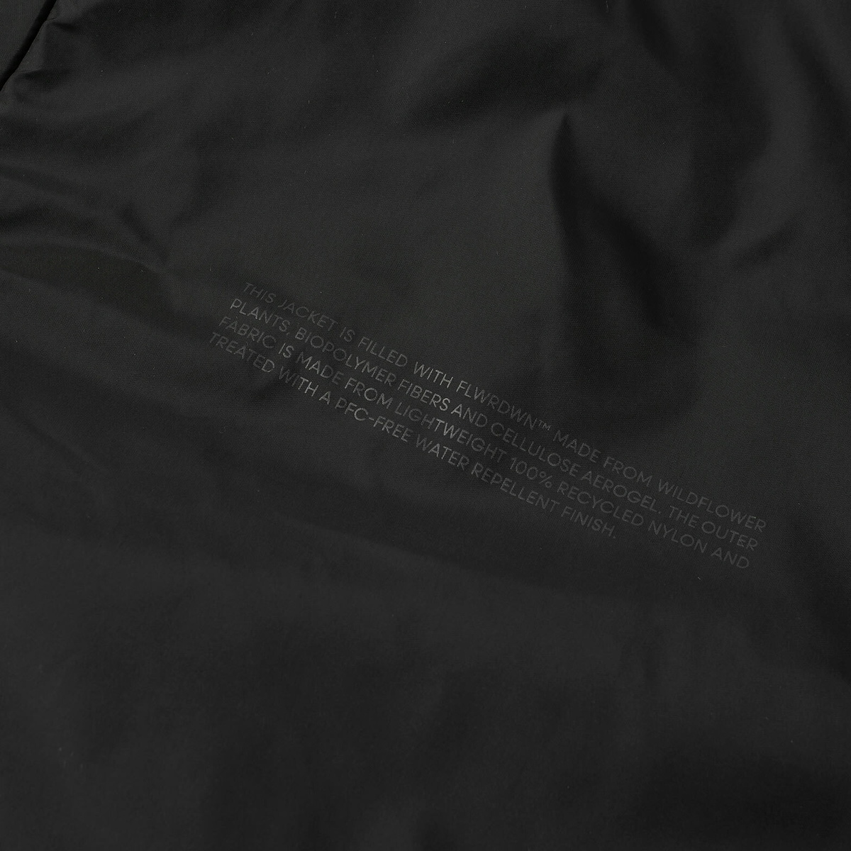 Pangaia Flower-Warmth Padded Overshirt in Black