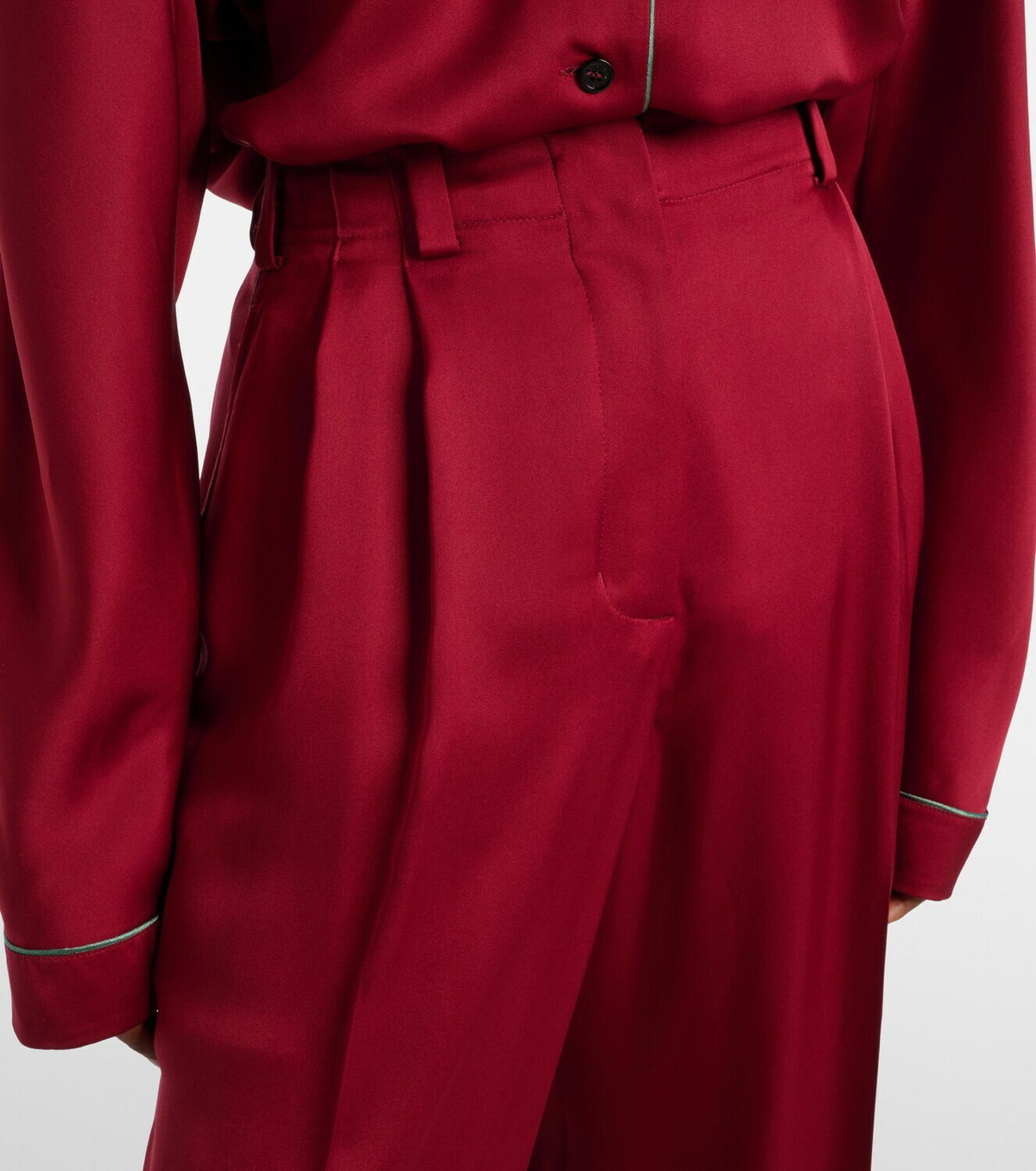 Givenchy Silk satin wide-leg pants
