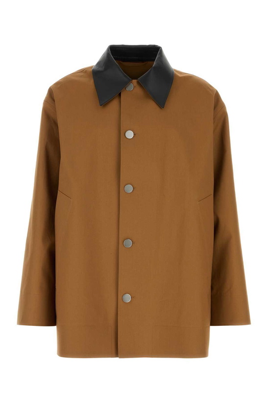 Photo: Jil Sander Caramel Cotton Trench Coat