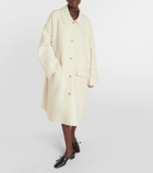 The Row Garth oversized cashmere and silk coat
