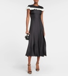 REDValentino Silk satin midi dress