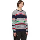 Kenzo Grey Jumping Tiger Crest Sweater