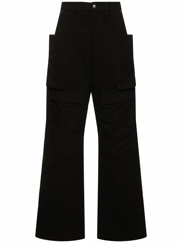 Photo: RICK OWENS Stefan Cargo Brushed Cotton Jeans