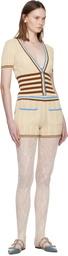 Valentino Beige Cotton Shorts