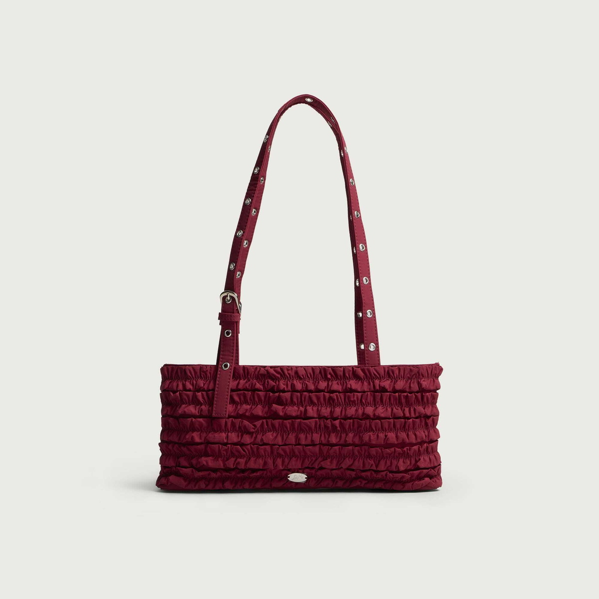 Damson Madder Women's Sophia Ruffle Bag in Red