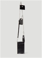 Utility Chain Crossbody Wallet in Black