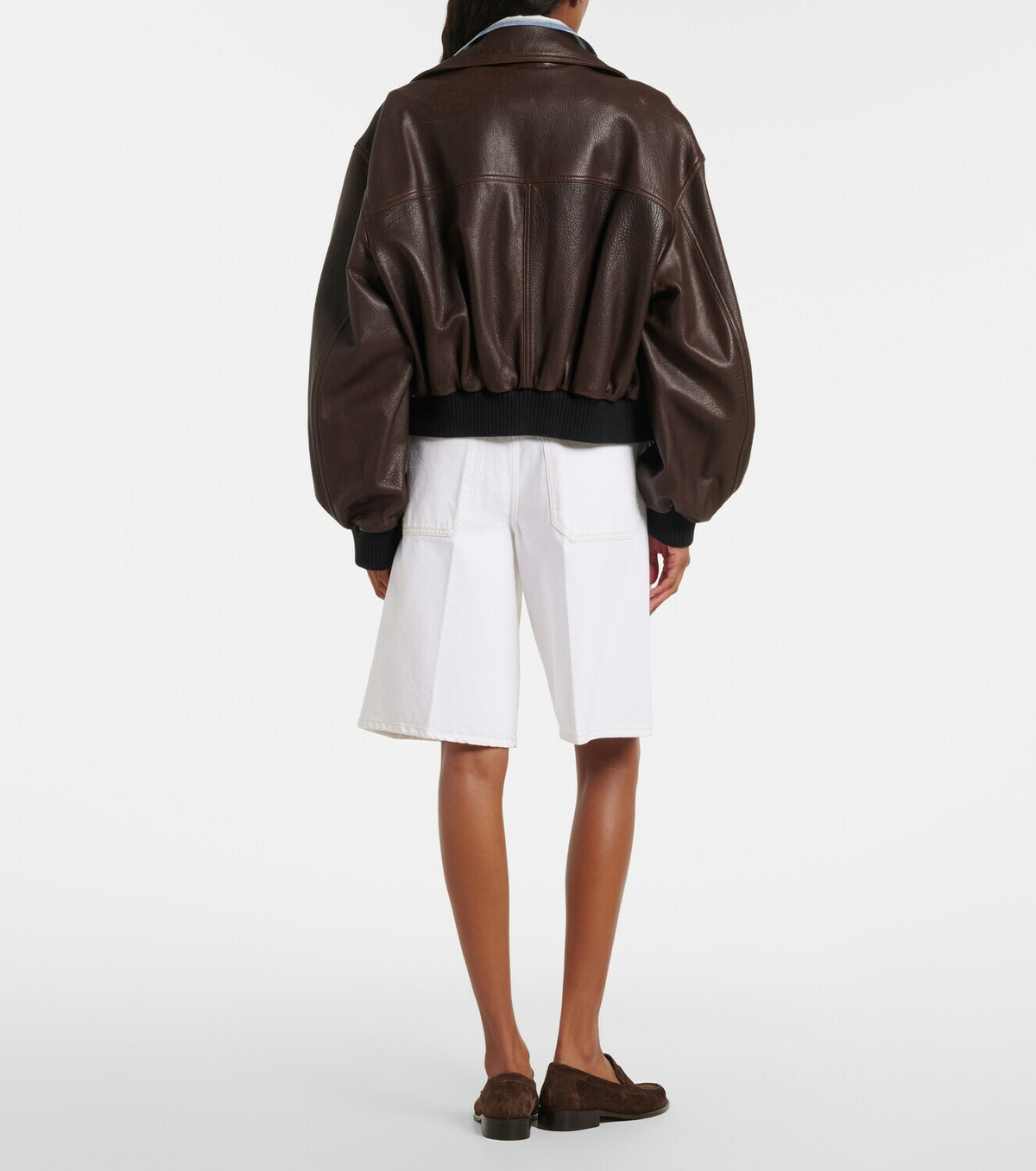 Agolde Nolan denim Bermuda shorts
