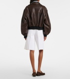 Agolde Nolan denim Bermuda shorts