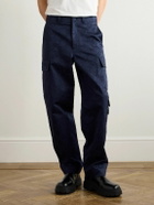 Givenchy - Straight-Leg Cotton-Twill Jacquard Cargo Trousers - Blue