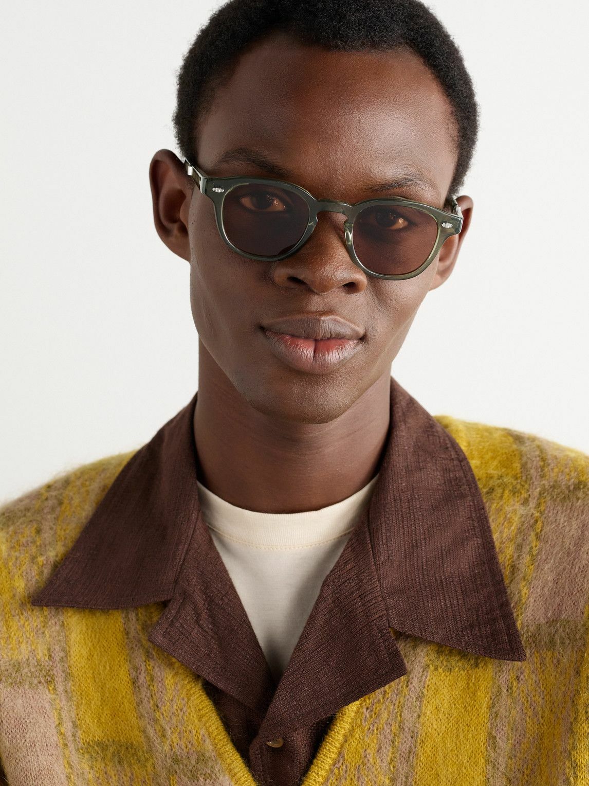 Mr Leight - James S Round-Frame Acetate and Titanium Sunglasses
