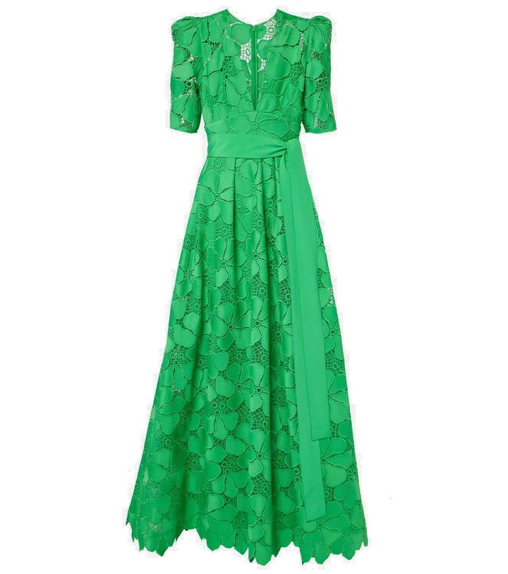 Photo: Elie Saab Macramé belted gown