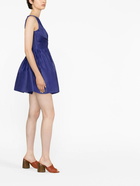 ZIMMERMANN - Flared Silk Blend Linen Short Dress