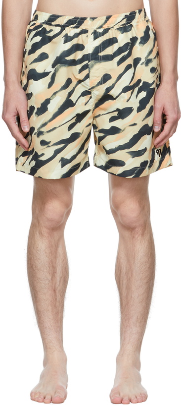 Photo: Nanushka Beige Kenan Swim Shorts