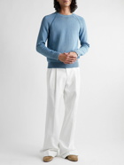 Boglioli - Garment-Dyed Cotton Sweater - Blue