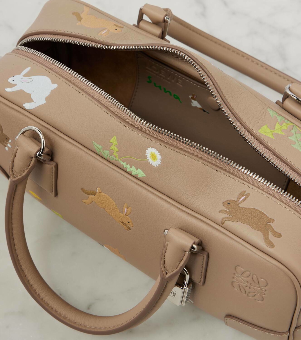 Loewe x Suna Fujita Amazona 23 small printed leather tote