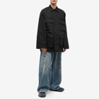 Balenciaga Men's Cargo Military Jacket in Black