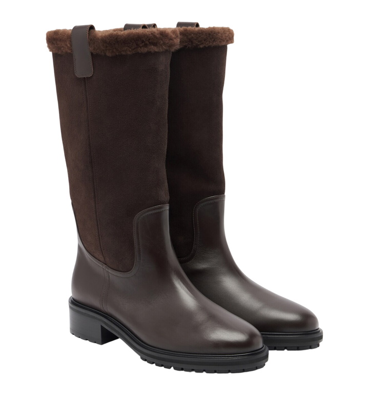 Photo: Aeyde Theo leather and suede knee-high boots