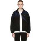 Nanamica Black and Navy Reebok Edition Corduroy Vector Track Jacket