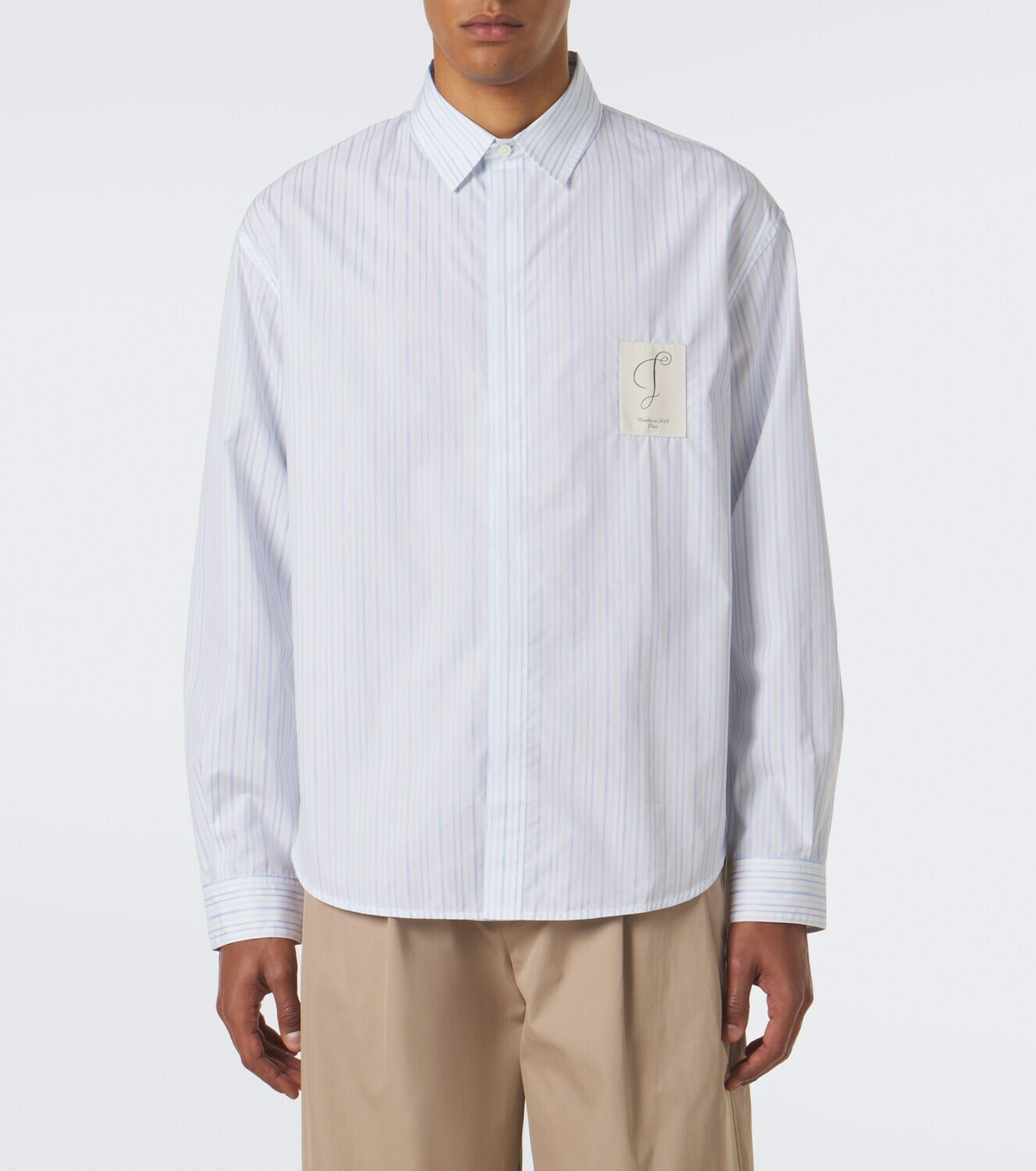Jacquemus Simon striped cotton shirt