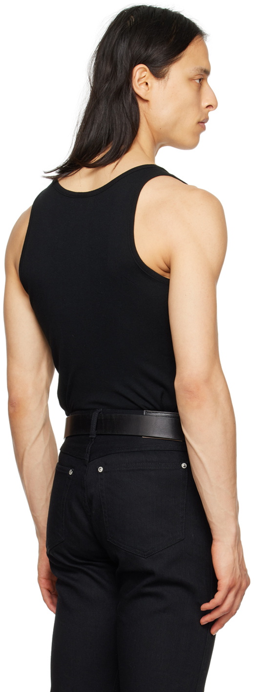 The Letters Black Striped Tank Top
