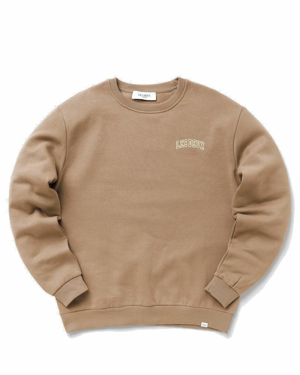 Photo: Les Deux Blake Sweatshirt Brown - Mens - Sweatshirts