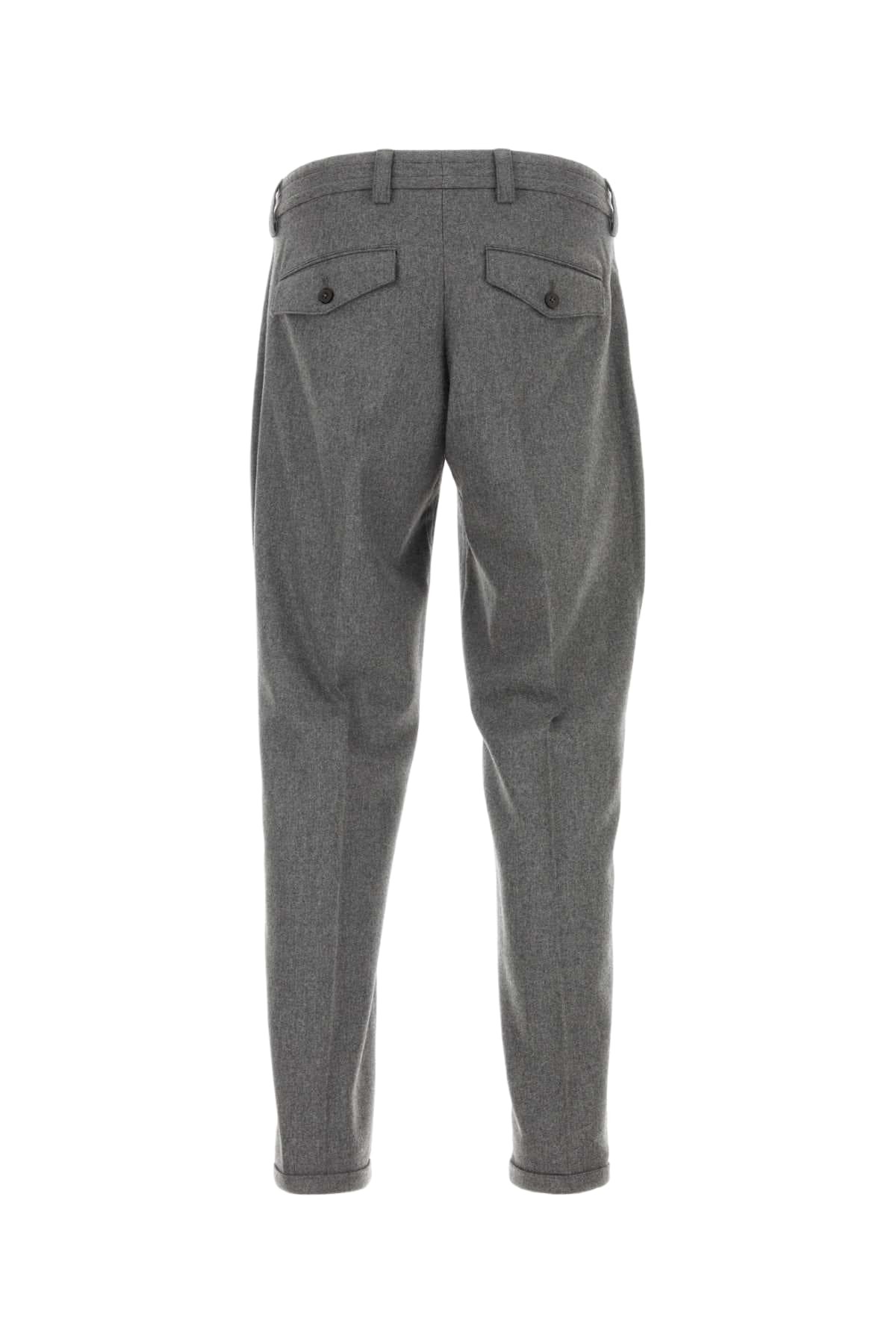 PT Torino Dark Grey Stretch Wool Pant