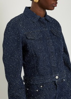 Jacquemus La Veste De-nimes Ovalo Denim Jacket Navy