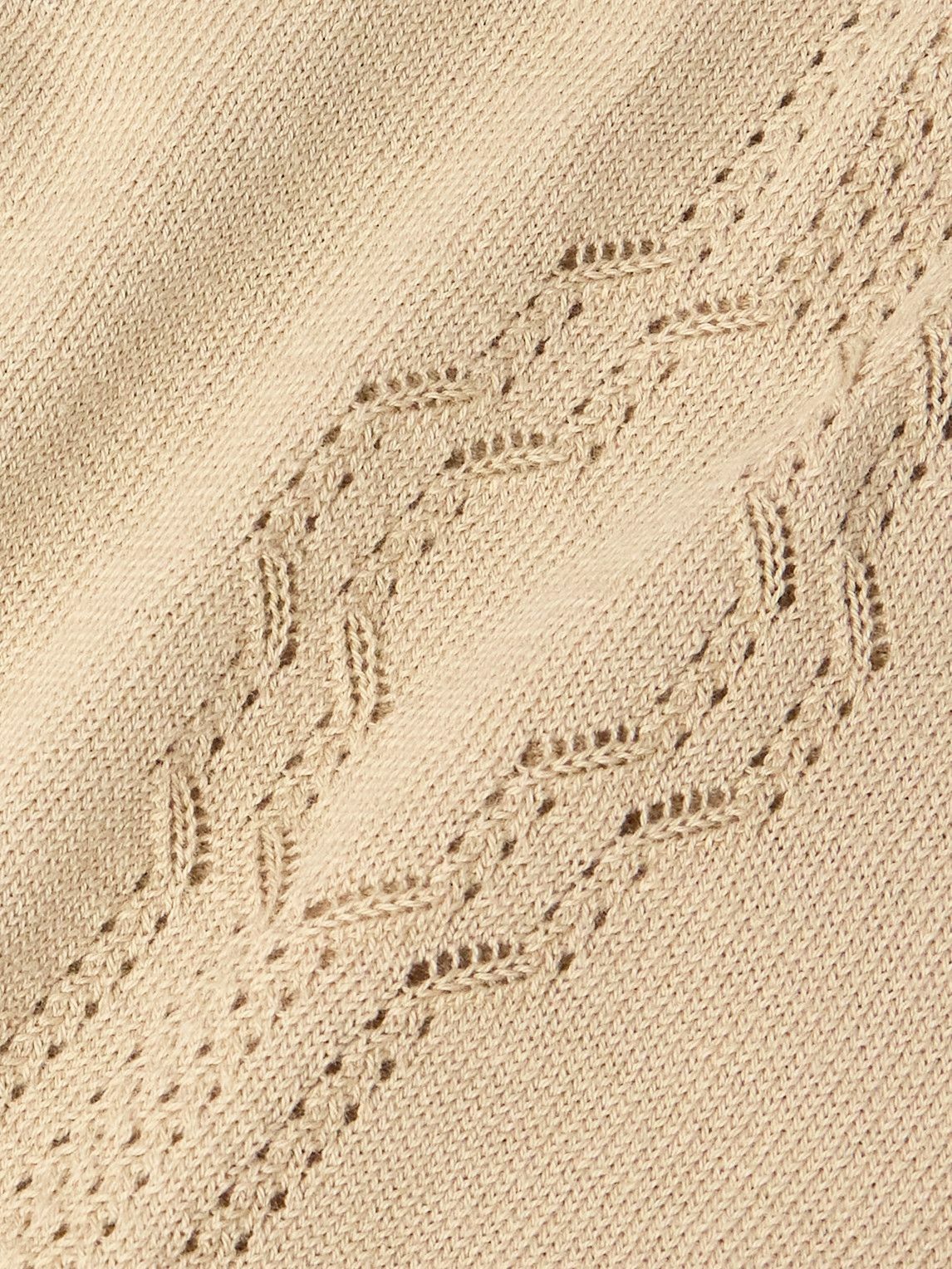 De Bonne Facture - Pointelle-Knit Cotton Cardigan - Neutrals