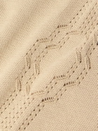 De Bonne Facture - Pointelle-Knit Cotton Cardigan - Neutrals