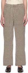 Bode Brown Duo Waffle Trousers