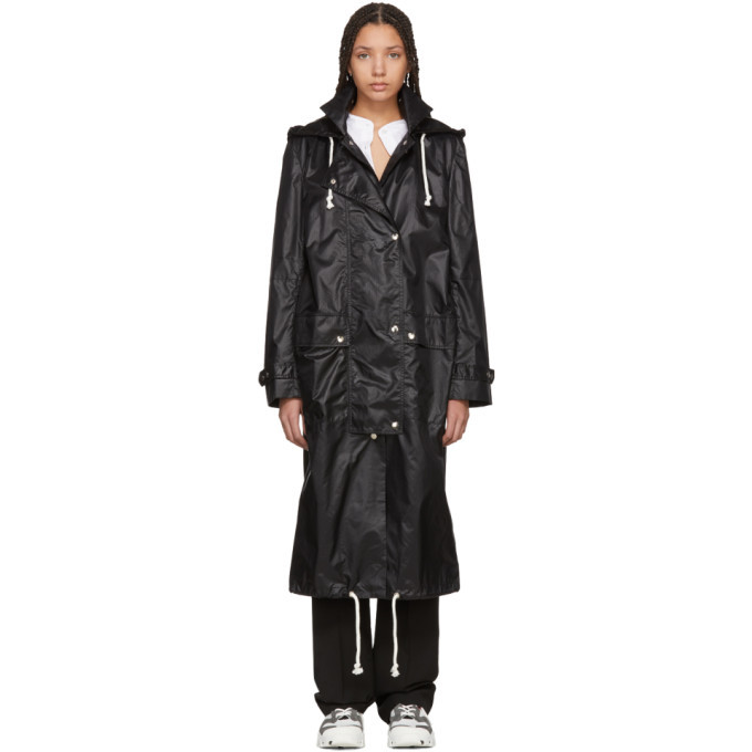 Photo: Wendelborn Black Long Windbreaker Coat