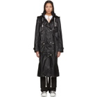 Wendelborn Black Long Windbreaker Coat