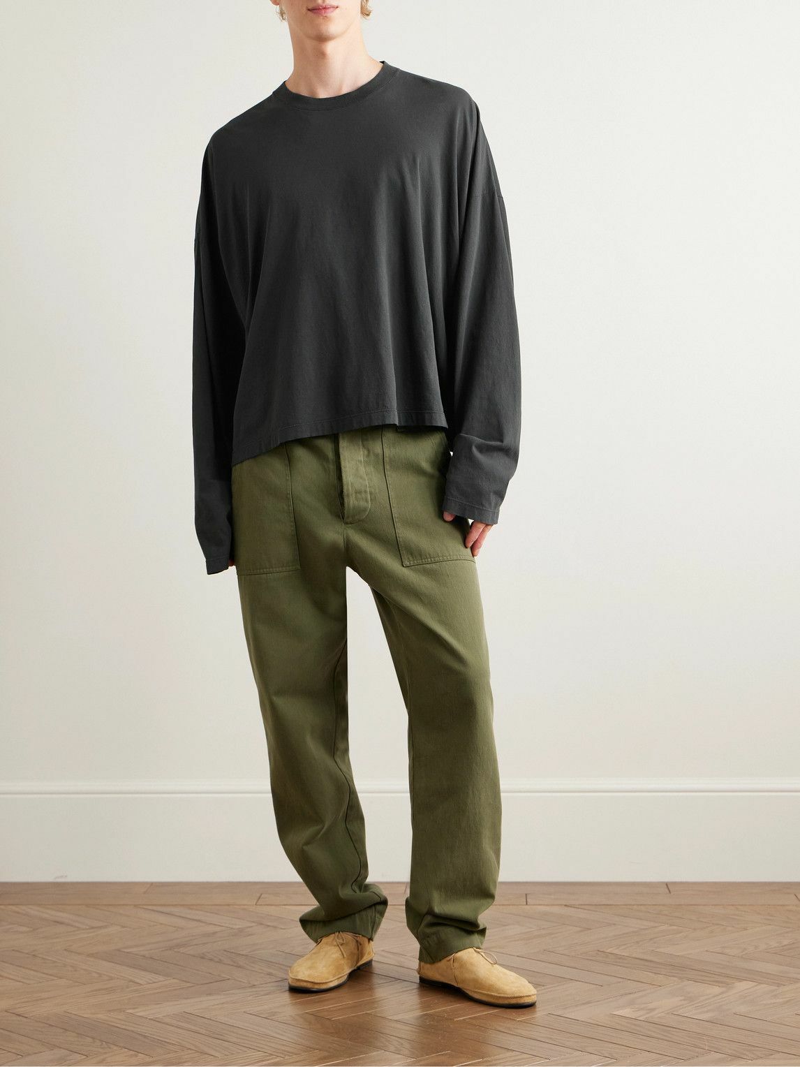 The Row - Haru Organic Cotton-Jersey T-Shirt - Black The Row