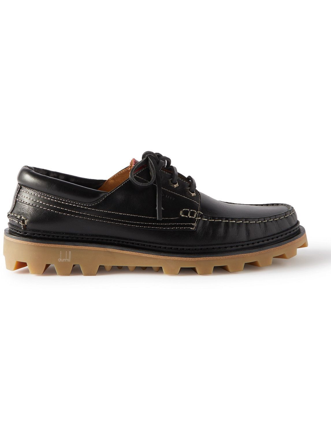 Dunhill - Leather Boat Shoes - Black Dunhill