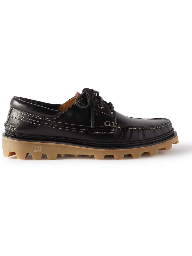 Photo: Dunhill - Leather Boat Shoes - Black