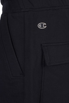 Rick Owens x Champion Beveled Pods Shorts In Black Cotton