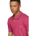 PS by Paul Smith Pink Slim Fit Striped Polo