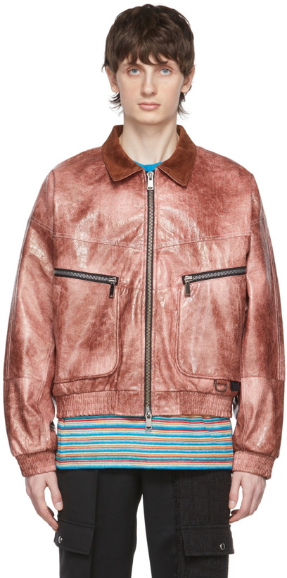 Photo: Andersson Bell Burgundy Faux-Leather Jacket