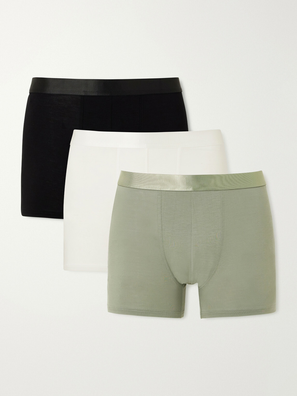 CDLP - Three-Pack Stretch-Lyocell Boxer Briefs - Multi