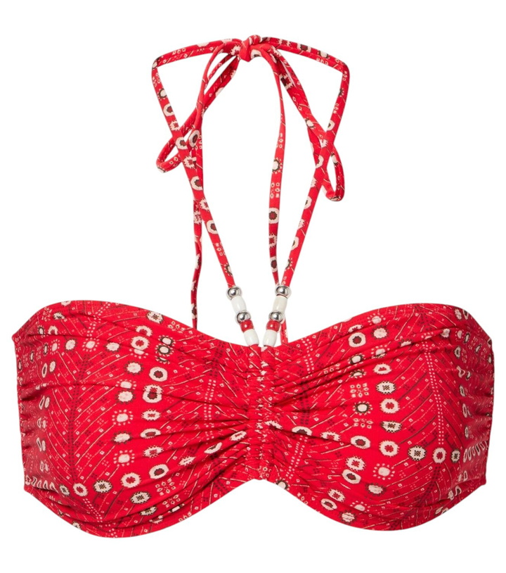 Photo: Marant Etoile Salmage printed halterneck bikini top