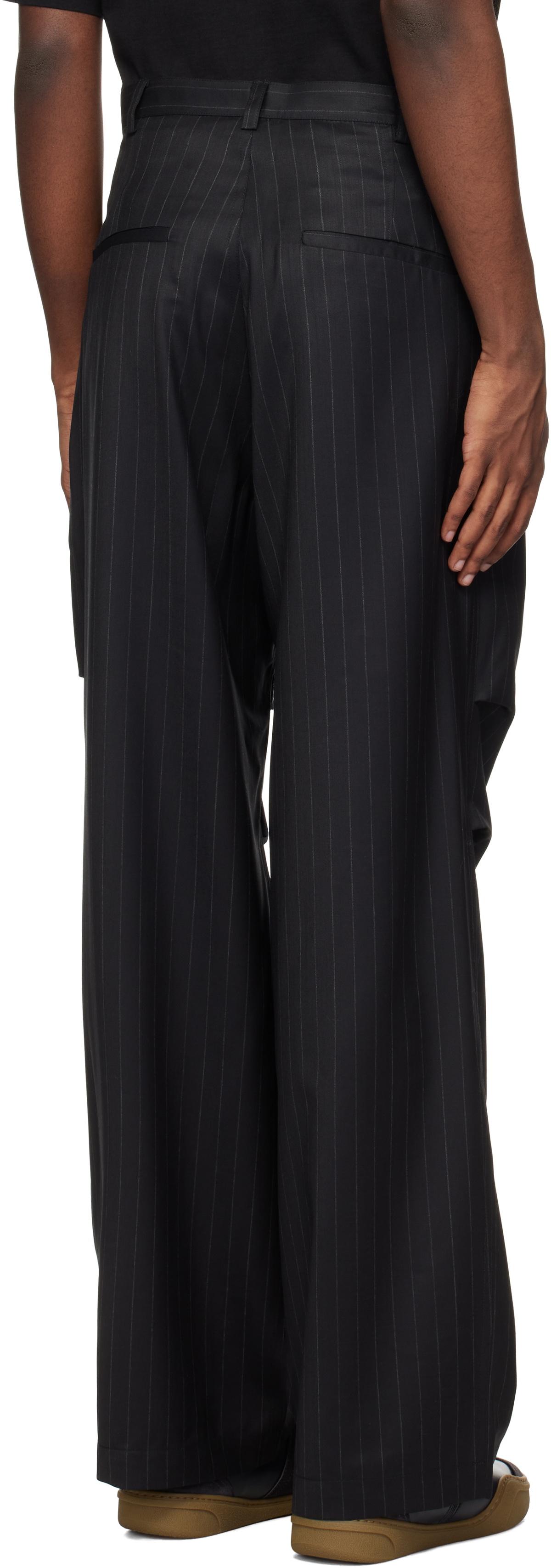 BLUEMARBLE Black Parachute Trousers