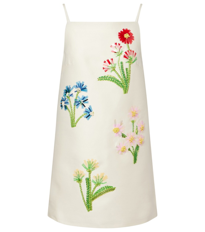 Photo: Leo Lin Leia embellished wool and silk minidress