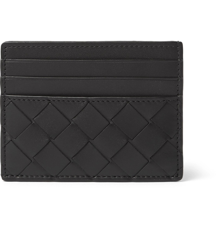 Photo: Bottega Veneta - Intrecciato Leather Cardholder - Black