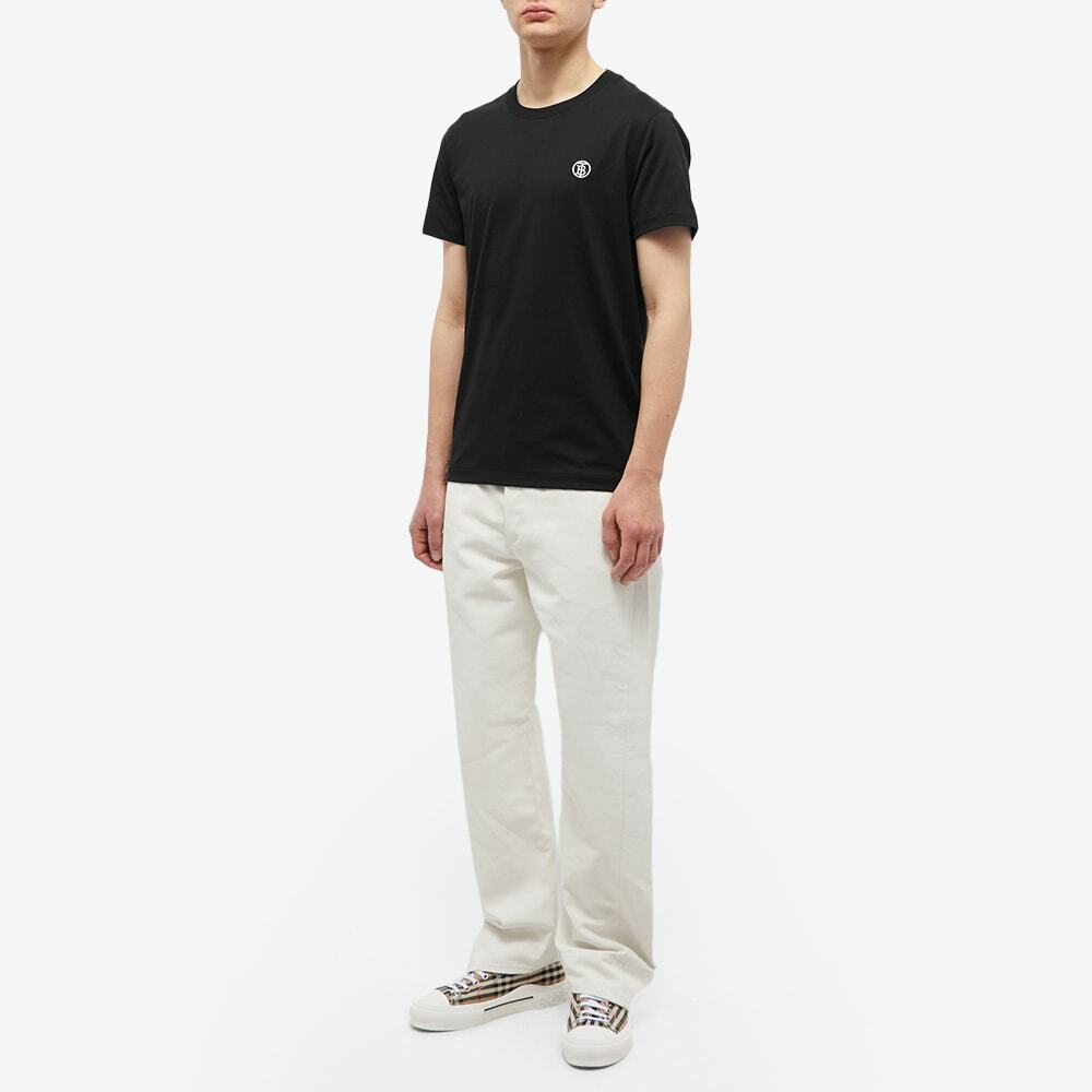 Burberry Men's Parker TB Circle Logo T-Shirt in Black Burberry