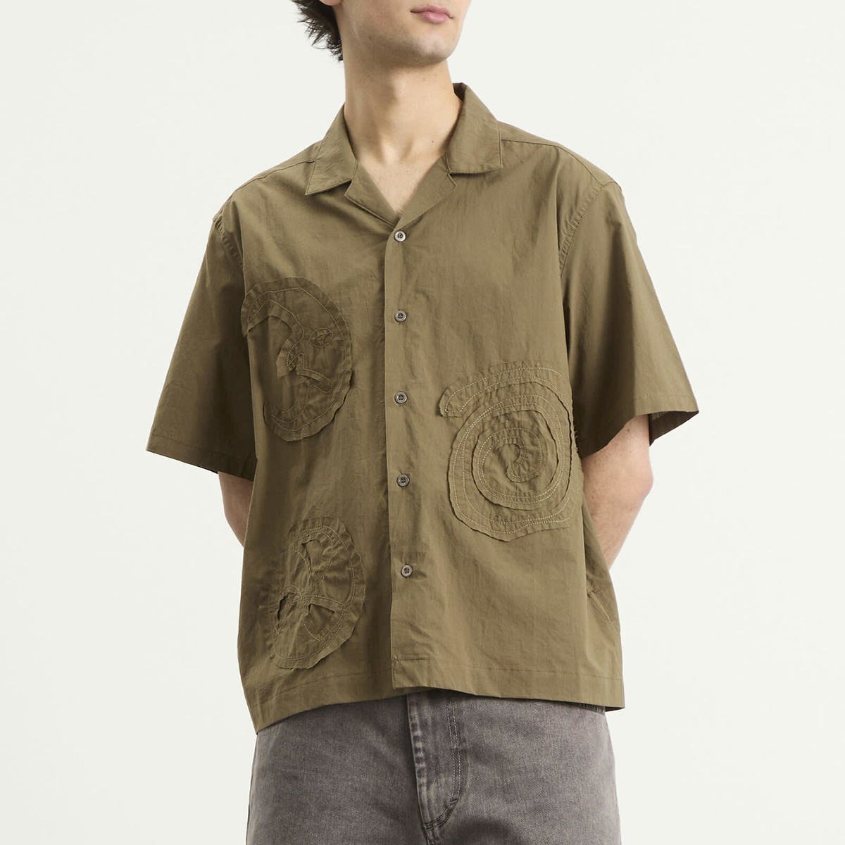 Heresy Men's Tatter Shirt in Green
