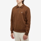 Polo Ralph Lauren Men's Hemingway Bear Half Zip Sweatshirt in Pale Russet